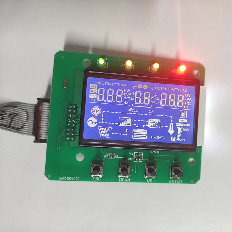 Monokróm szegmens LCD kijelző modul